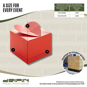 Hecho en Italia Cartón Cuadrado Desechable Ecológico Personalizable Tarta de San Valentín Tarta del Día DE LA Madre Diferentes Tamaños - Product Image 4