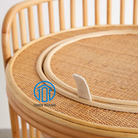 Le plus récent ensemble unique de vanité et de tabouret en rotin naturel fait à la main de meilleure qualité pour la décoration de la maison fabriqué au Vietnam grossiste