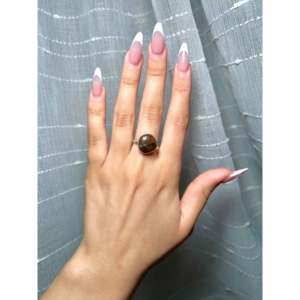 Navajo-Crafted for Iron Maiden Sterling <b>Silver</b> <b>Ring</b> Size 7.5 Natural <b>Statement</b> Fine Jewelry Everyday Wear Boho Hip-Hop Dainty - Product Image 4