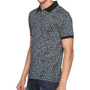 Polo estilo verano hombres Casual negocios Polo camisa 100% algodón tejido sólido patrón con cremallera solapa cremallera - Product Image 5