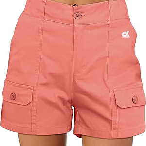 <b>Cargo</b> <b>Shorts</b> for <b>Women</b> Casual Summer High Waisted <b>Shorts</b> Ribbed Elastic Waist Utility Pockets <b>Women's</b> <b>Shorts</b> - Product Image 1