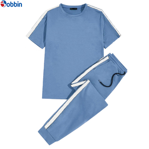 Ensemble de survêtement en coton de haute qualité pour hommes, vêtements de mode, survêtement à manches courtes, jogging, ensemble deux pièces pour hommes, ensembles d'été - Product Image 3