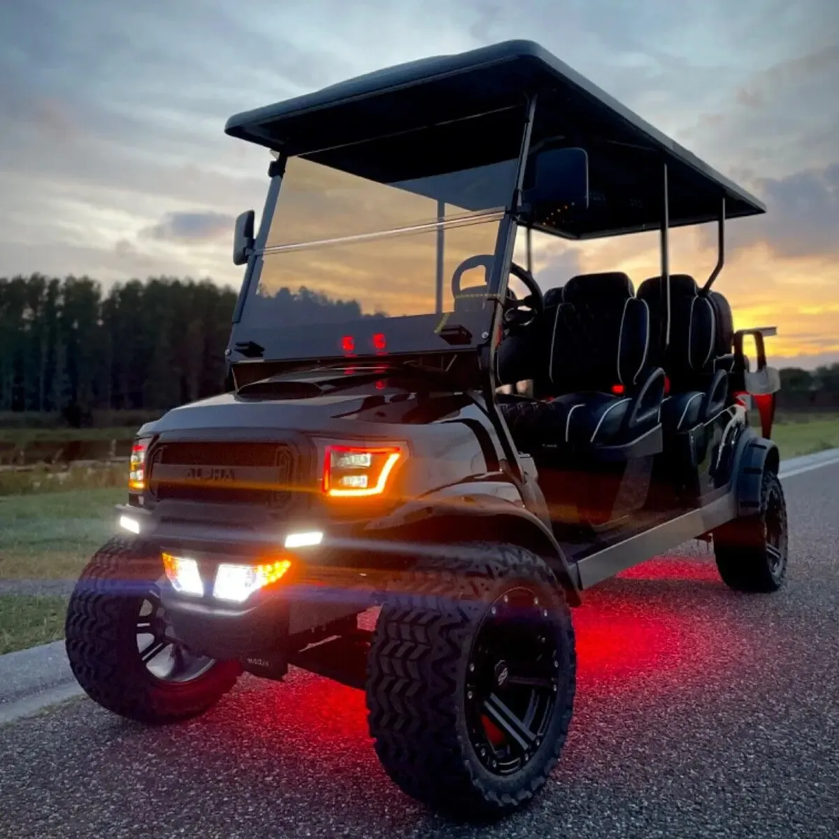 Affordable Customized Built Black Club Golf Cart Very Fast Ready For Use