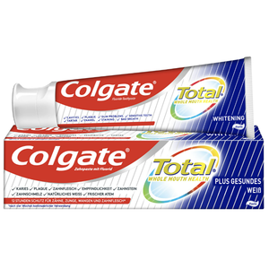 Dentifrice Colgate Total Advanced Whitening – Protection antibactérienne 12 heures et élimination des taches profondes - Product Image 1