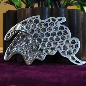 Pendentif Dragon Glacé Argenté avec Diamant Moissanite Design Dragon Ailes Aiguisées Collier Statement Hip Hop pour Hommes et Femmes - Product Image 4