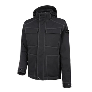 เสื้อโค้ทกันหนาวสำหรับผู้ชาย, เสื้อโค้ทผ้านิ่มมีกระเป๋าหลายกระเป๋าหยาบใช้กลางแจ้งการออกค่ายพักแรมทนทานลมการป้องกันน้ำ - Product Image 3