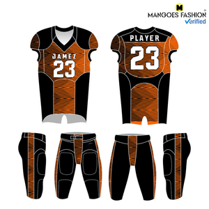 Equipo barato profesional personalizado de alta calidad personalizado en blanco Nuevo Diseño impresión suave tela uniforme de fútbol americano - Product Image 5