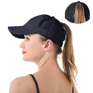 Queue de cheval casquettes de Baseball femmes désordre chignon Snapback chapeau poney casquette pour filles camionneur chapeaux pas cher classique réglable casquette de Sports de plein air - Product Image 1