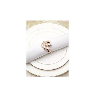 Soporte de anillo para servilletas de aluminio hecho a mano, diseño decorativo de mesa, para boda, fabricante de India, venta al por mayor - Product Image 3