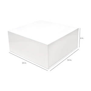 Caja de regalo magnética-Cajas blancas con cierre de tapa a granel, embalaje de cartón de lujo para boutiques, pequeñas empresas, ropa - Product Image 2