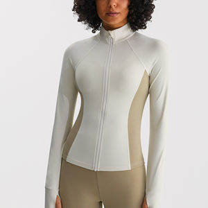 Performance Slim Body Fit Ropa de yoga Chaqueta de entrenamiento cálida para correr Entrenamiento Gimnasio Ropa de fitness | Activewear Deportes Yoga - Product Image 3