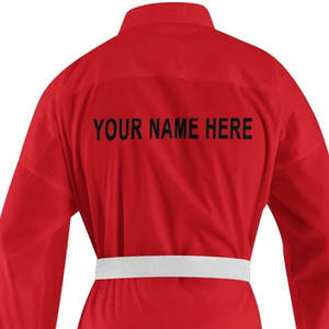Uniforme de karate de secado rápido con logotipo bordado impermeable para competición Judo Dobok ligero estampado personalizado OEM para mujer - Product Image 5
