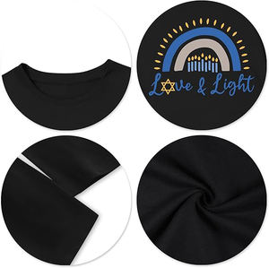 Camiseta de Manga Larga Estampada para Mujer, Tejido Suave de Algodón Mercerizado, Diseño Sólido, Transpirable, Cómoda, Informal y a la Moda - Product Image 4