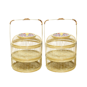 PRODUCTO SUPERIOR Cesta de bambú atractiva y ecológica de Vietnam para almacenar frutas y Regalos con estilo - Product Image 1