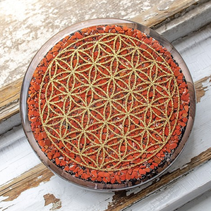 Posavasos de orgonita de cristal natural, la última rebanada de orgonita a la venta, posavasos de ágata de la mejor calidad al por mayor - Product Image 3