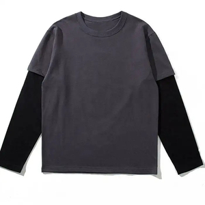 Camisetas personalizadas de secado rápido para hombre, venta al por mayor, camiseta serigrafiada en blanco de manga larga para gimnasio, ropa deportiva para hombre - Product Image 4