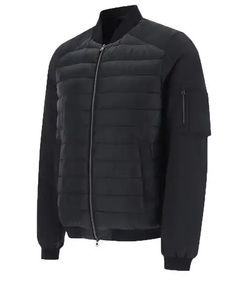 À la mode hommes doudoune hiver Baseball col Bomber vestes Stand veste décontractée - Product Image 3