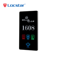 Placa Electrónica Táctil para Puerta con Timbre, Indicador de Número de Habitación, Letrero de Aleación de Zinc 120mm*230mm, 2 Años de Garantía, LS-C162 6 en 1