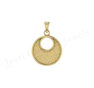 2025 tendencia creativa buen diseño alta calidad sólido 925 plata esterlina bisel conjunto 28mm montaje colgante joyería hallazgos - Product Image 1