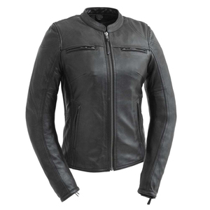 Veste en cuir pour femme, nouvelle collection, faible MOQ, couleur unie, tissu tricoté rembourré en coton, vente en gros - Product Image 1