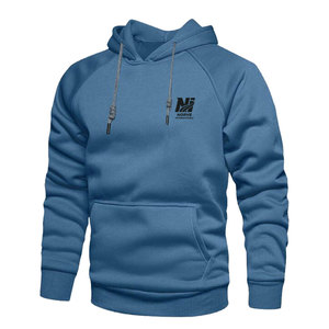Sudaderas con capucha lisas para hombre, cómodas y esenciales para el día a día, con material de mezcla de algodón suave. - Product Image 1