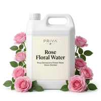 Eau de rose biologique PrivaOil en vrac, Rosa Damascena Hydrosol, USDA Ecocert, Agadir, Maroc, vente en gros, qualité cosmétique et alimentaire, eau florale