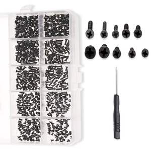 Kit de 500 mini-vis Phillips M2 M2.5 M3 en acier au carbone, petites vis autotaraudeuses, boulons et écrous pour la réparation d'ordinateurs portables - Product Image 1