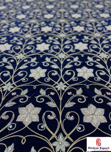 Tissu en velours brodé de paillettes de luxe pour robes de soirée haut de gamme, robes de mariée et vêtements de fête, populaire à Oman - Product Image 4