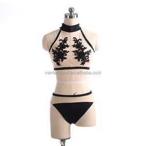 Costumes de club de danse pour femmes Combinaisons brillantes métallisées à col en V profond Tenues de boîte de nuit élégantes pour femmes - Product Image 2