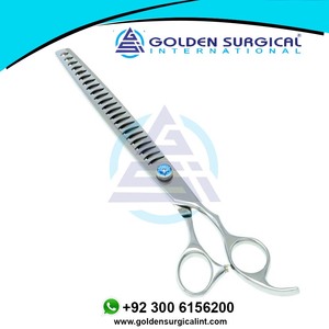 กรรไกรซอยขนสัตว์เลี้ยงขนาด 8.0 นิ้ว สำหรับตัดแต่งขนสุนัข ผลิตจากเหล็กญี่ปุ่น 440c - Product Image 5