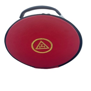 Maletín de Cuero Rojo de Alta Calidad Premium, Personalizable OEM/ODM, para Regalia Masónica, Plegable, con Protección IP67 - Product Image 1