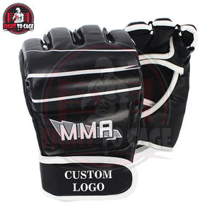 ถุงมือ MMA 4 ออนซ์ หนัง/ไมโครไฟเบอร์ ปิดด้วยแถบตีนตุ๊กแก ทนทาน ระบายอากาศได้ดี สำหรับฝึกซ้อมและต่อยมวย ผู้ใหญ่ - Product Image 4