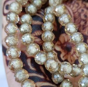 Perles de Moissanite jaune rondes de 6 mm perles à facettes de qualité AAA excellente fabrication de coupe pour bijoux Moissanite et bijoux personnalisés - Product Image 6