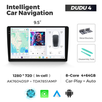 DUDUAUTO DUDU3 DUDU4 4G LTE 5G WIFI Inalámbrico CarPlay Android Auto Universal 2 Din Reproductor de Android para Auto