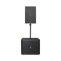 Système Audio Professionnel Actif d'Extérieur PA avec Caisson de Basses 18 Pouces et Enceinte Colonne pour Événements Sportifs et Spectacles