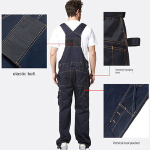 Pantalon à bretelles de travail pour hommes Combinaison de travail Uniforme de sécurité pour la construction industrielle Bib et Brace durables - Product Image 5