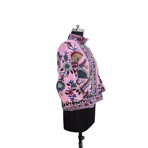 Chaqueta Algodón TNT SUZANI Bordado Abrigo de mujer Forro de algodón transpirable Patrón floral Casual Invierno - Product Image 2
