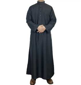 Vêtements islamiques en gros Thobe pour hommes Nouvelle mode Koweït Marocain Arabe Musulman Jubba Thobe Kaftan Daffah Abaya pour hommes - Product Image 5