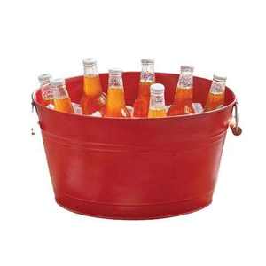 <b>Galvanized</b> Ice Bucket <b>Tubs</b> With Handles Portable High Demanding Metal Ice Buckets Shiny Attractive Finished Hot Selling - Product Image 4