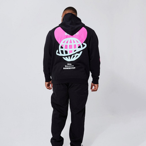 Sweat à capuche d'hiver unisexe imprimé bouffant 3D personnalisé Pull-over Sweatshirts Logo en relief MOUSSE Polaire Coton Polyester Poche vierge - Product Image 5