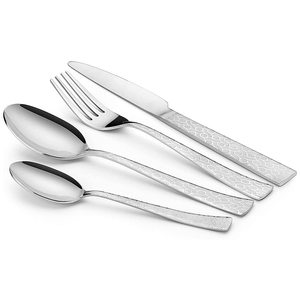 Juego de cubiertos de acero inoxidable de diseño clásico con mango trenzado Cubiertos perfectos para comedor de mesa y uso en cocina de boda - Product Image 1