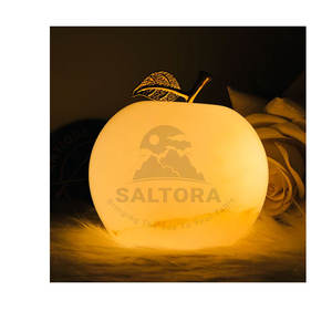 โคมไฟเกลือทรงเกลือทำจากวัสดุที่ดีที่สุดโคมไฟเกลือรูปแอปเปิ้ลขายส่ง - Product Image 1