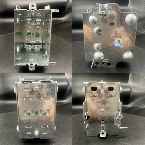 Boîte de jonction électrique en acier galvanisé à une seule gangue, homologuée CETL, pour <span class=keywords><strong>cloison</strong></span> sèche, 3 * 2 * 3 pouces, avec oreilles encastrées - Product Image 2