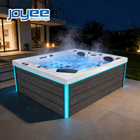 Spa de Luxe Haut de Gamme pour Balcon, avec LED et 84 Jets, pour 3 Personnes, Fabrication Chinoise