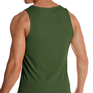 Camiseta Deportiva sin Mangas para Hombre, de Poliéster, Lisa, para Gimnasio y Entrenamiento, Diseñada para Pedidos al por Mayor y OEM - Product Image 4