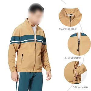 Custom Patch Work Print Cotton Hoodie And Sweatpants Set Sports Joggers Wear Streetwear Casual Contrast Stitch <strong>Tracksuit</strong> For Men - Product Image 5