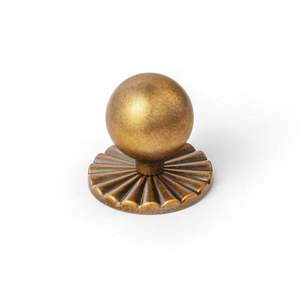Vintage style brass knobs ideal for wooden <b>cabinets</b> <b>drawers</b> adding timeless charm classic furniture hardware decor accents - Product Image 6