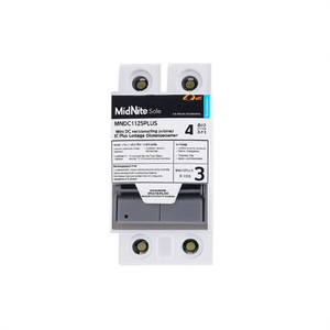 Disjoncteur basse tension MidNite Solar MNDC125PLUS Mini DC Disconnect PC Plus - Product Image 2