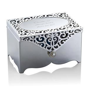 Boîte à bijoux en métal traditionnel oxydé Élevez votre collection avec nos boîtes à bijoux élégantes Boîtes à bijoux en métal en gros - Product Image 4