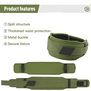 เข็มขัดยกน้ำหนักแบบล็อคตัวเอง ปรับได้ ทำจากไนลอน สำหรับออกกำลังกาย รับทำโลโก้ตามสั่ง (OEM) - Product Image 3